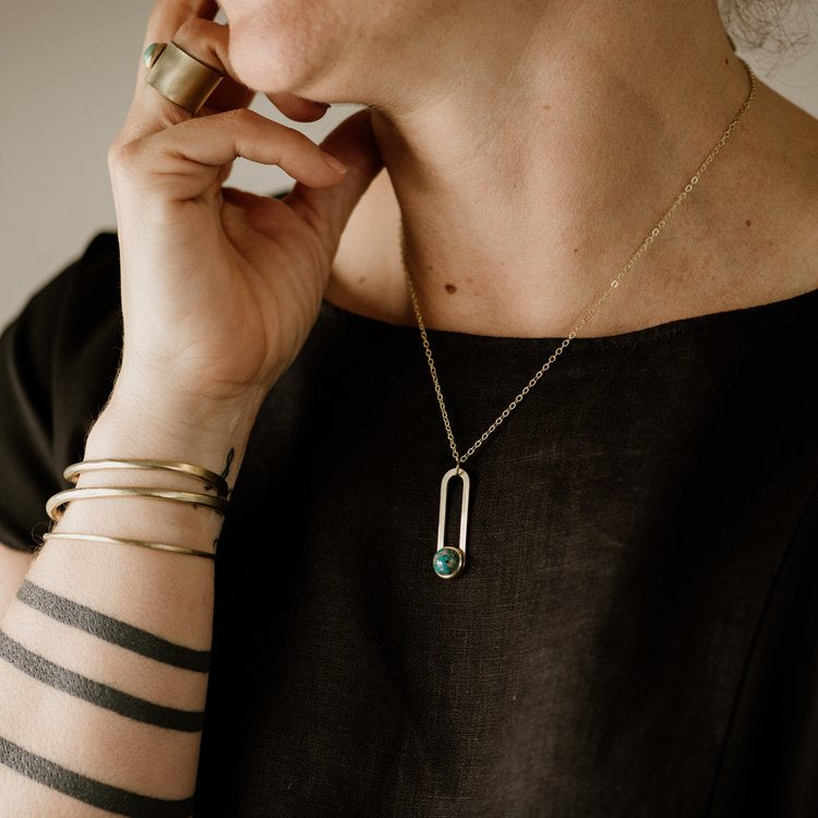 Common Form Turquoise Gulch necklace