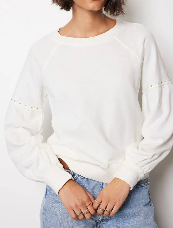 Bobi Micro Stud Raglan Pullover