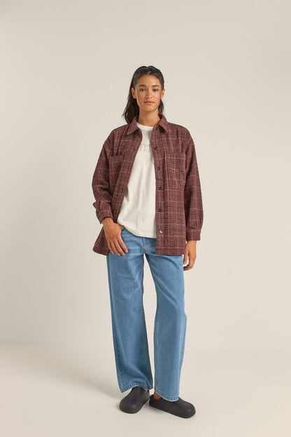 Rhythm Dalston Shacket / berry
