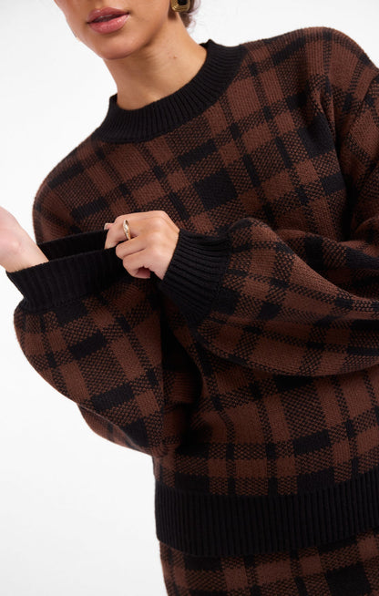 Sage Cameron Plaid Sweater