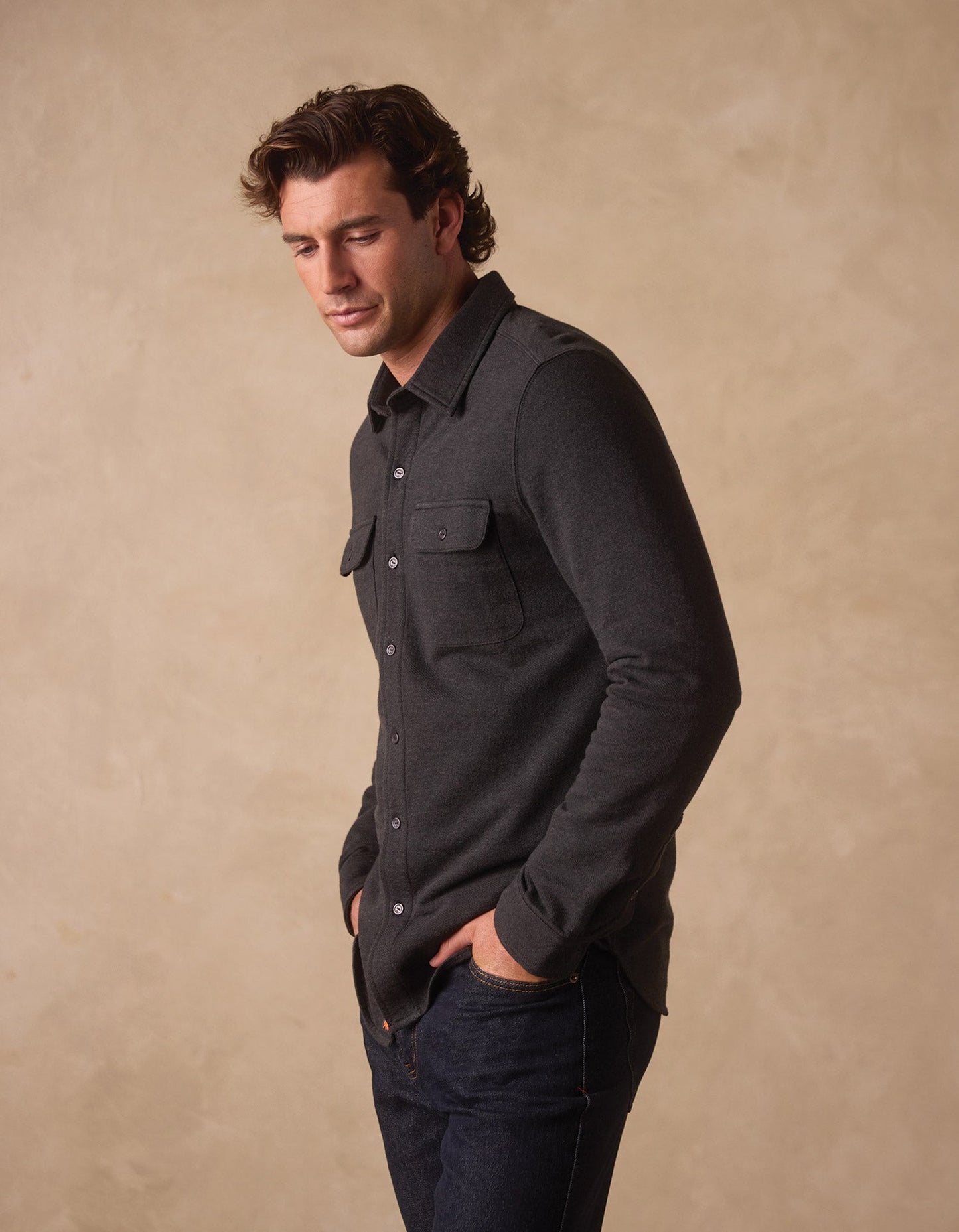 Normal Textured Knit Shirt