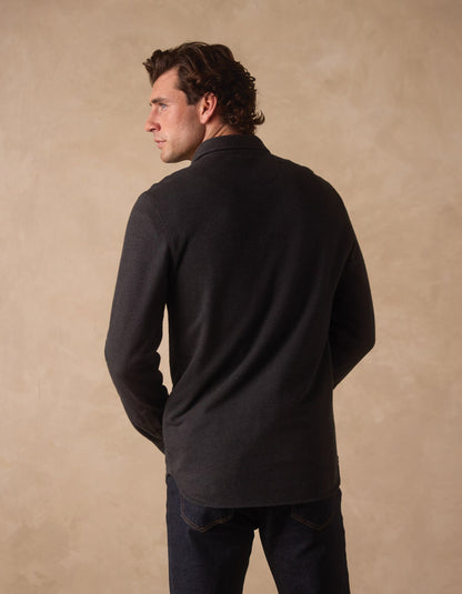 Normal Textured Knit Shirt