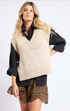 Sage Individuality Side tie Sweater Vest