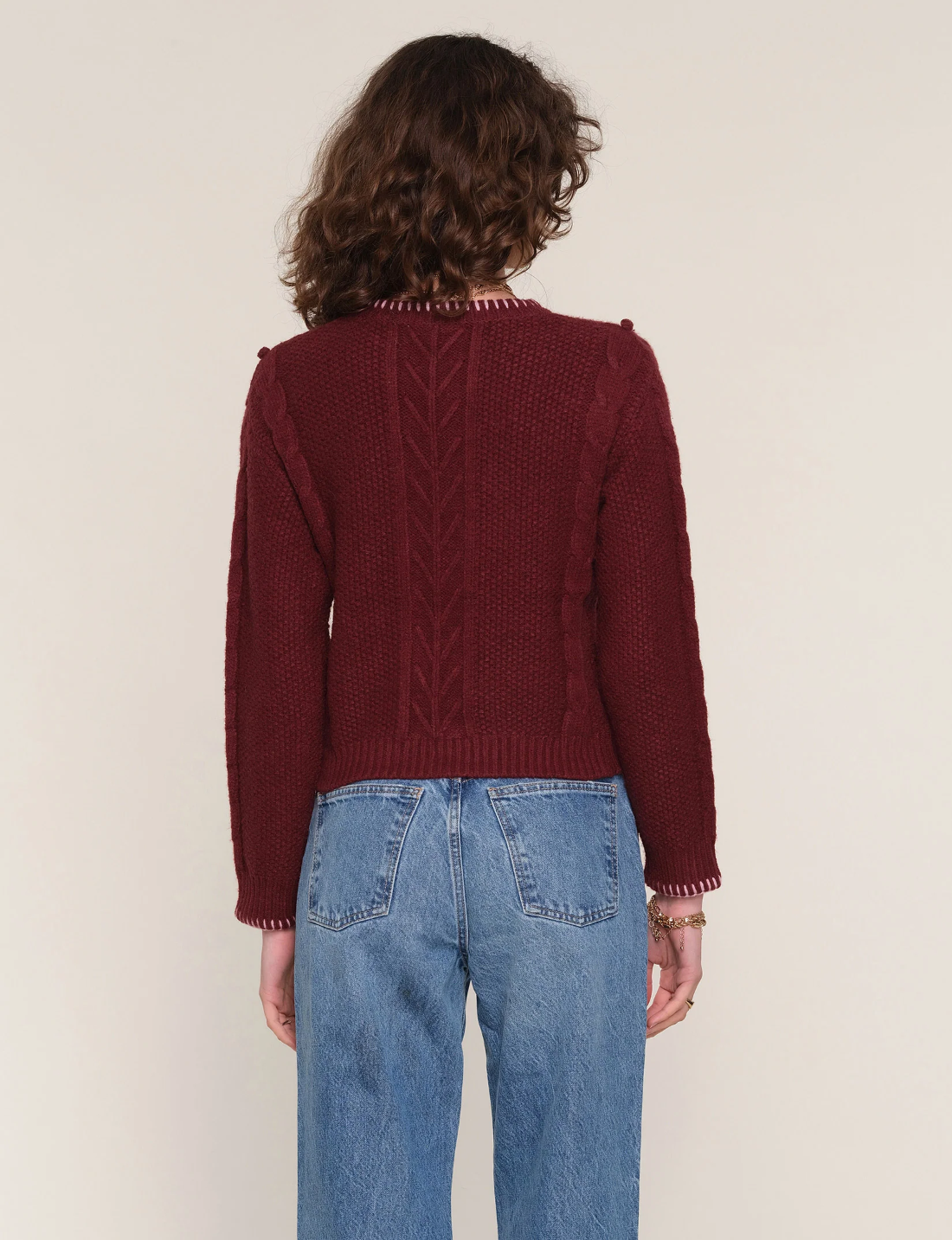 Heartloom Jaya Sweater / wine