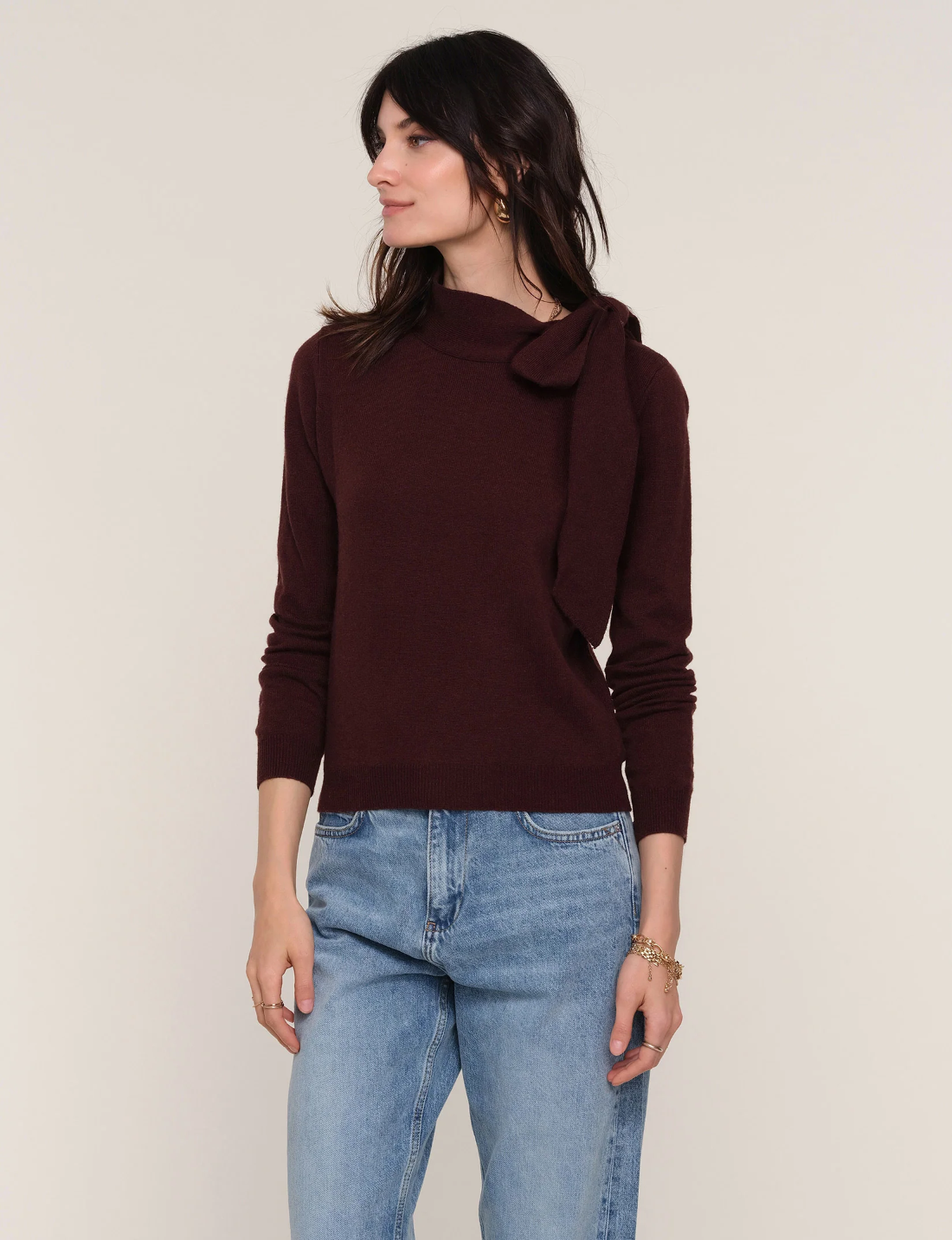 Heartloom Lissa Sweater  / Aubergine