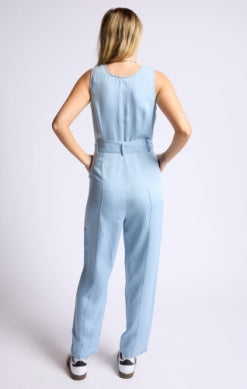 Sage To Do List Jumpsuit/ light blue