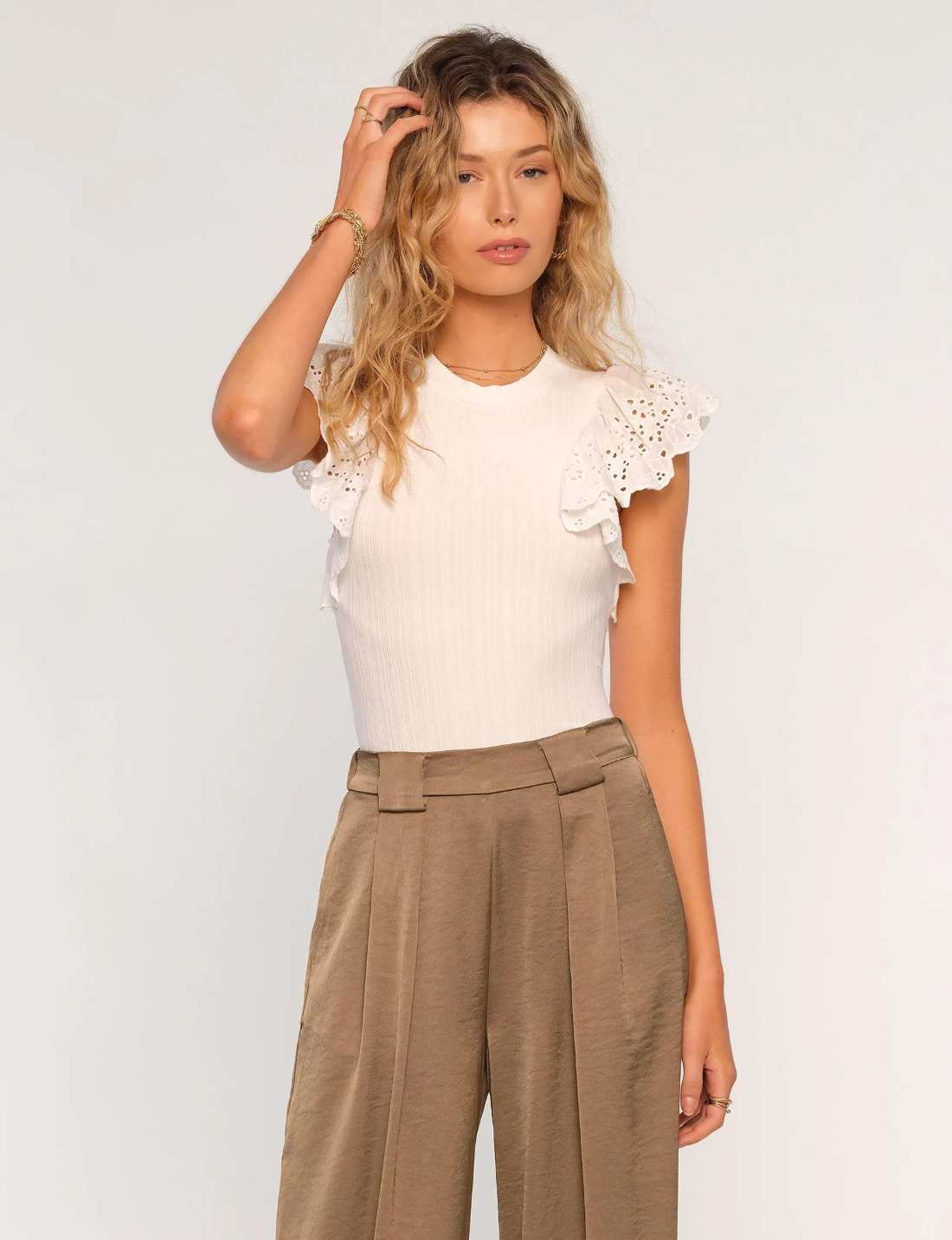 Heartloom Greta Top / eggshell