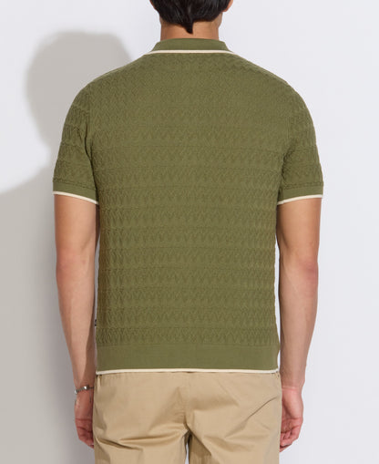 Civil Society Kalino Full Placket Sweater/ olive