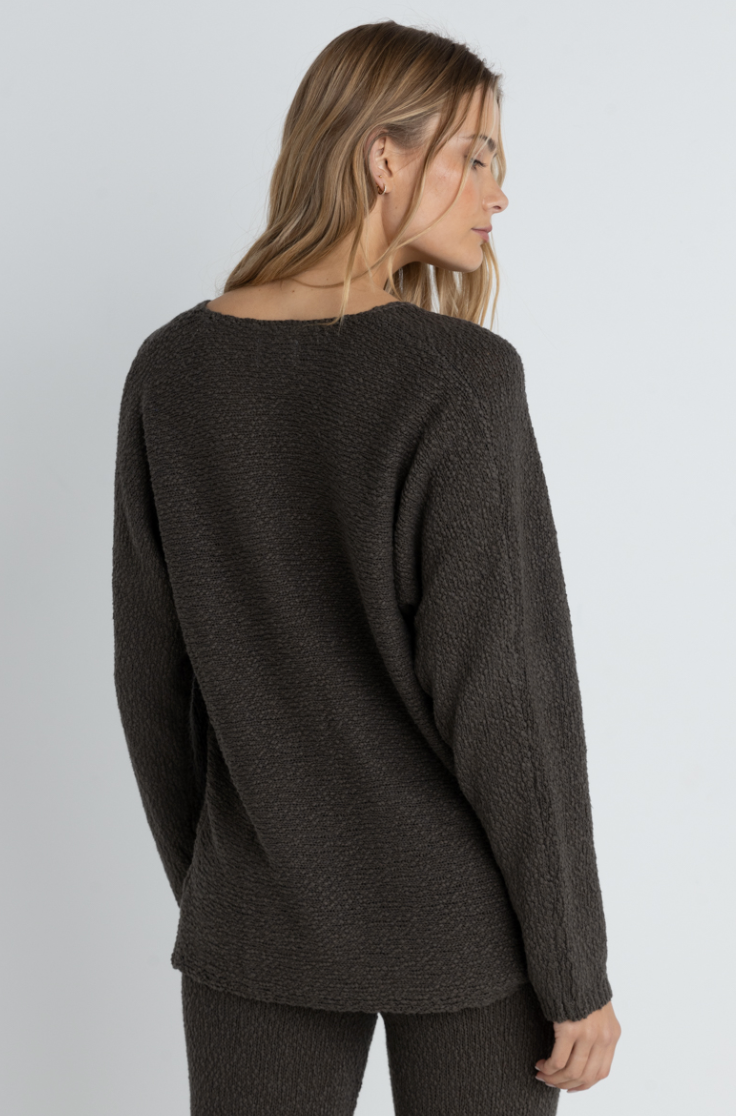 Rhythm Adele Knit Top / gray