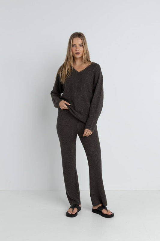 Rhythm Adele Knit Pant / gray