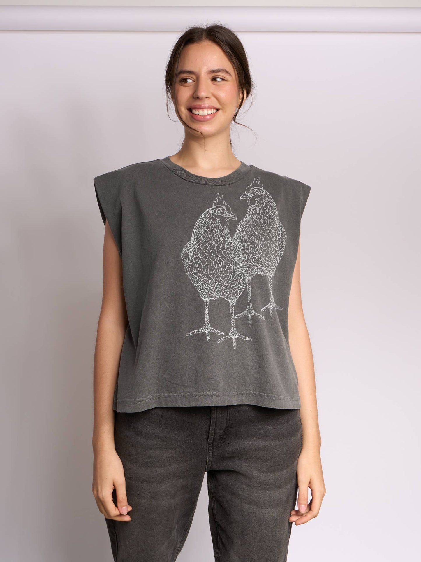 Supermaggie Chickens Maisie Muscle Tee