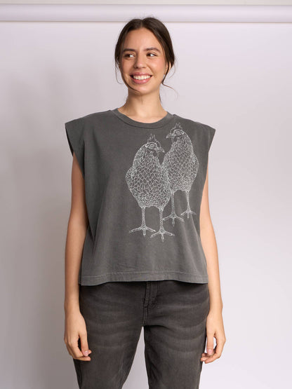 Supermaggie Chickens Maisie Muscle Tee