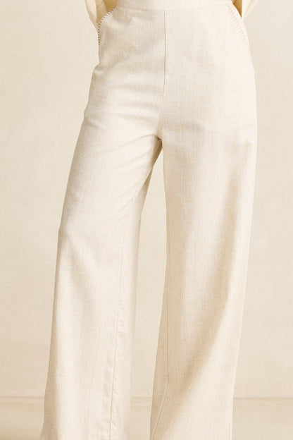 Rhythm Linen Whip Stitch Wide Pant