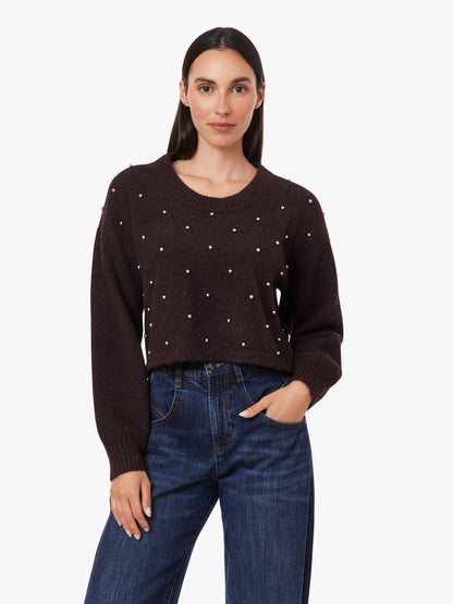Habitual Studded Crop Sweater
