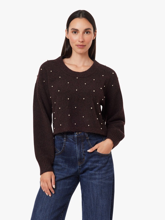 Habitual Studded Crop Sweater