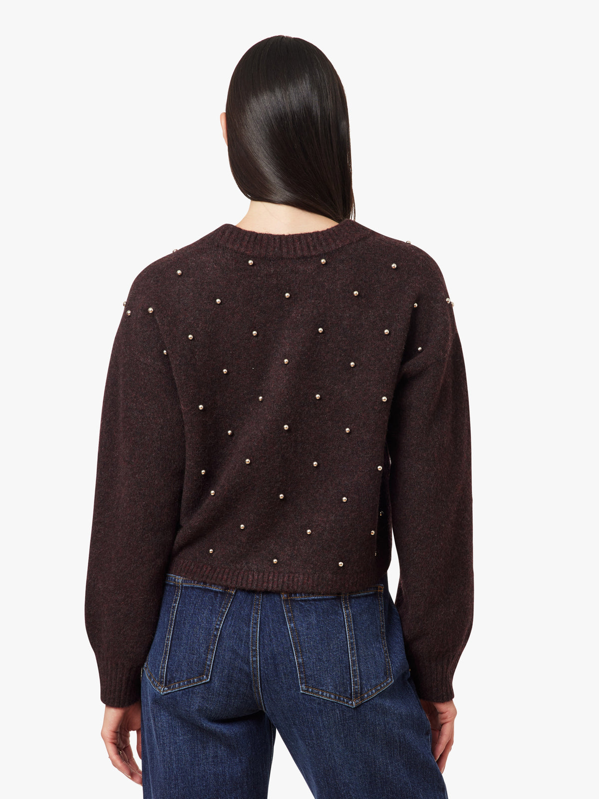 Habitual Studded Crop Sweater