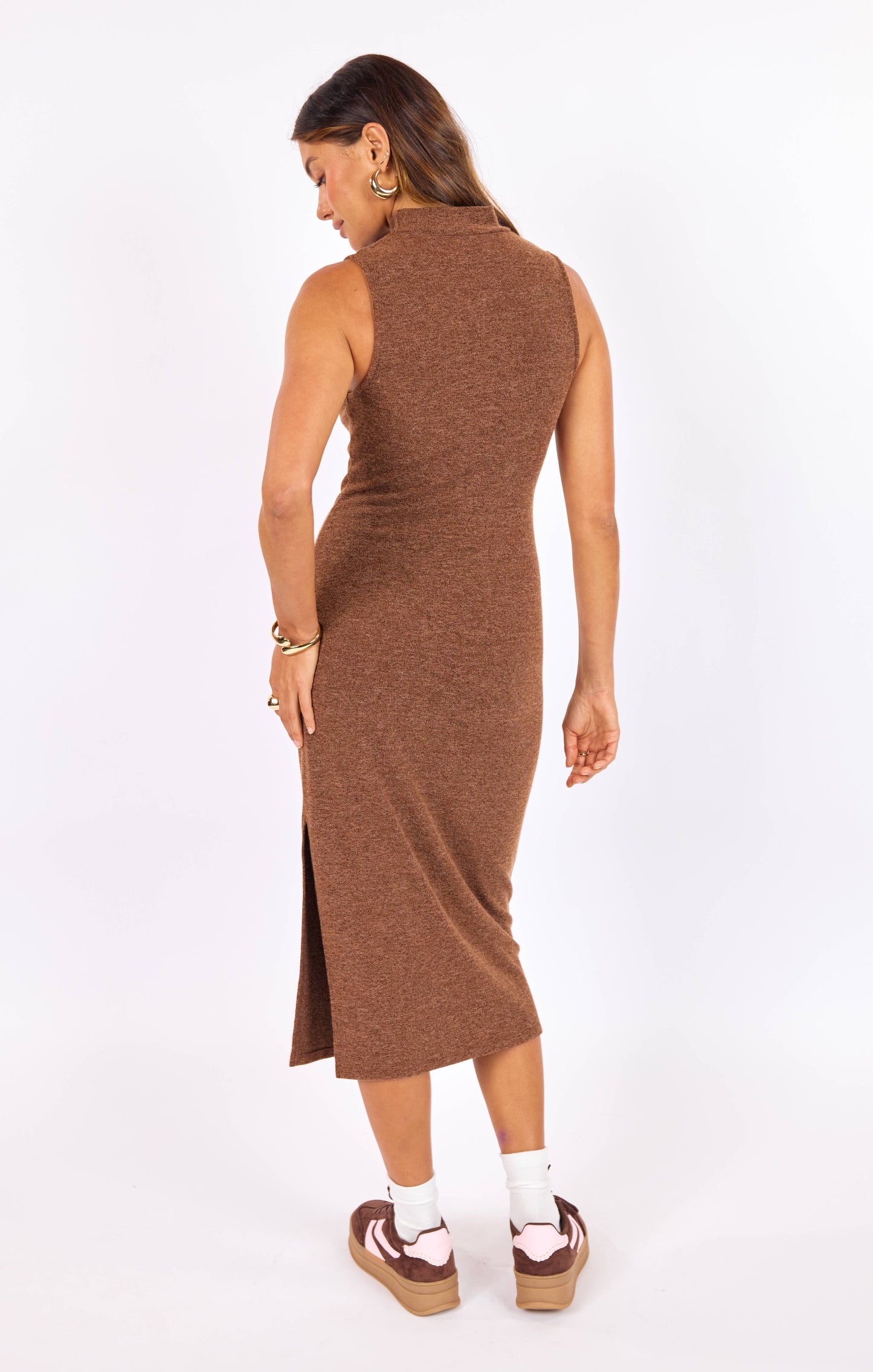 Sage Sidewalk Midi/ heather cocoa