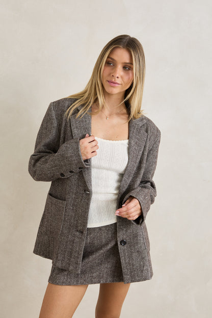 Rhythm Herringbone Blazer