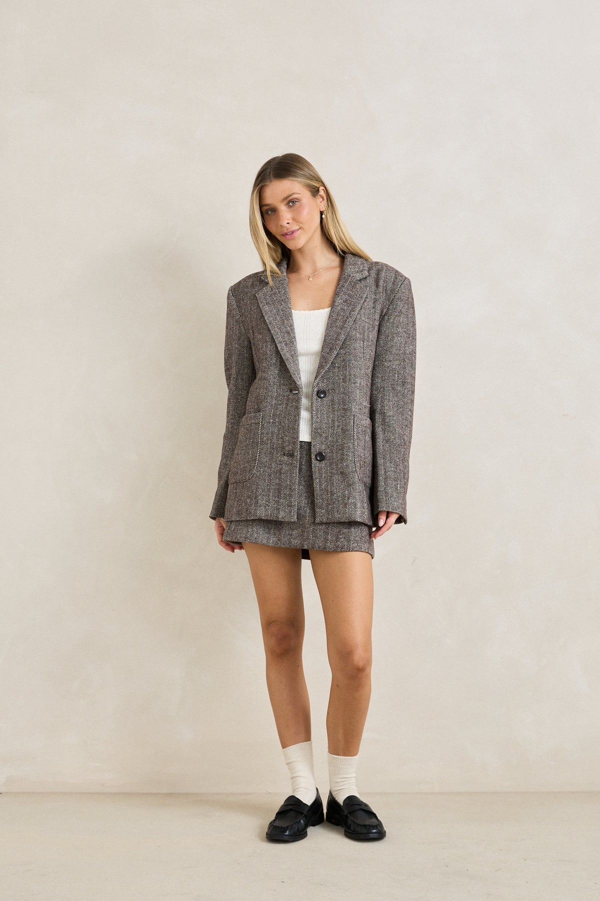 Rhythm Herringbone Blazer