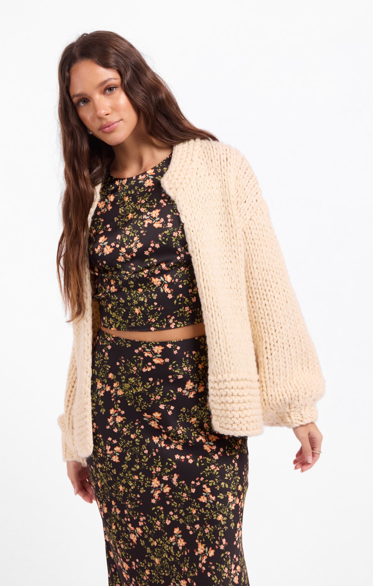 Sage This & That Chunky Cardi